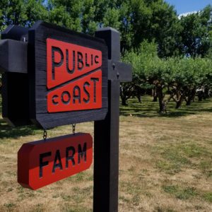 Public Coast Farm sign