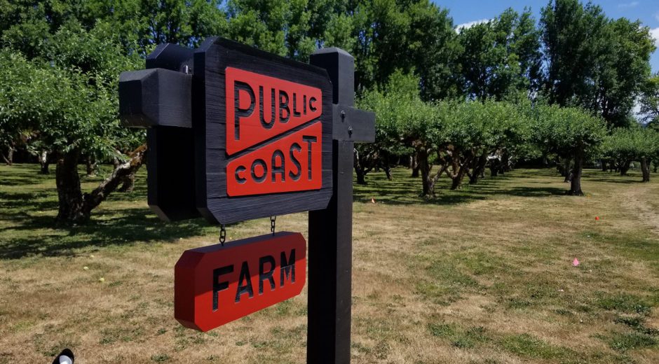 Public Coast Farm sign