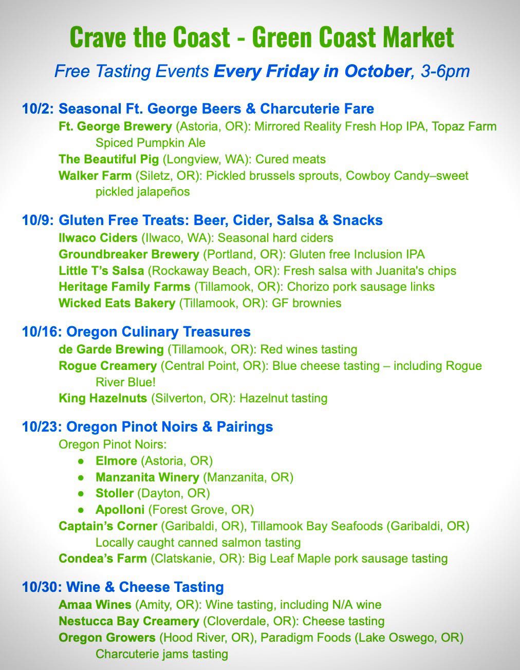 GC Market CTC Lineup